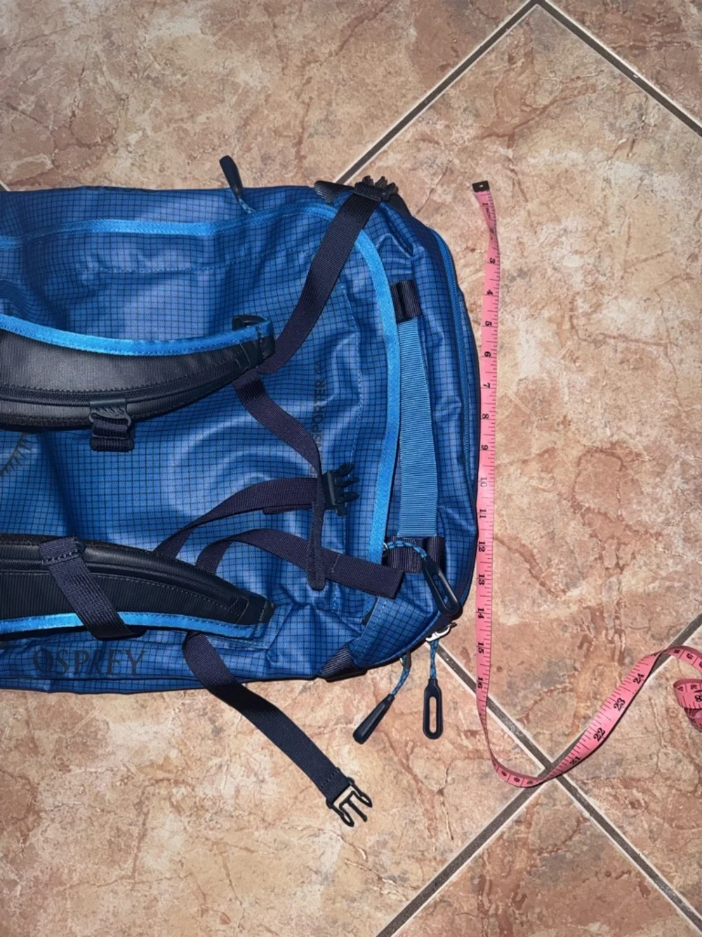 Osprey Transporter 44L Squffle Bag Flue Flame - Lightweight Travel Carry-On NWT